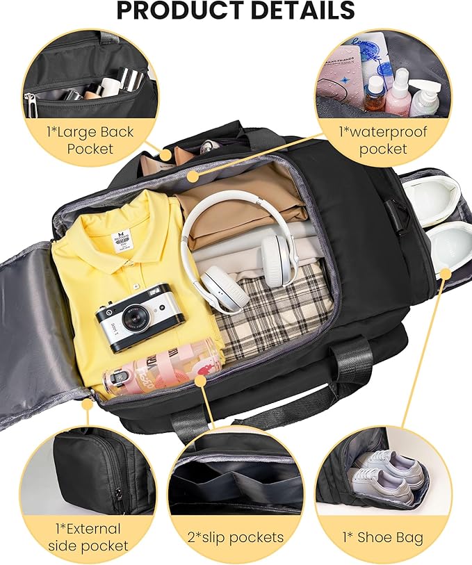 12 Year Old Boy Birthday Gifts, Initial Gym Bags with Shoe Compartment, Dance Bag for Girls, Monogram Kid Overnight Bags, Carry on Travel Duffel-Perfect for Soccer Sport (Letter D)