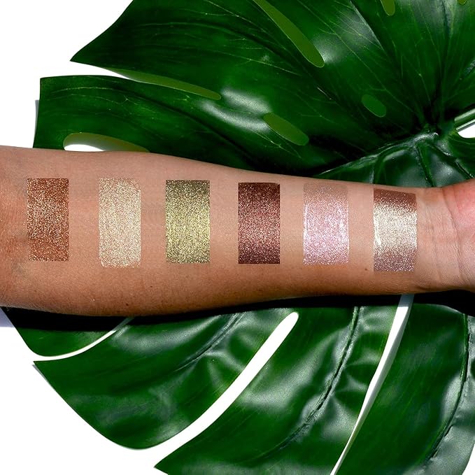 Palladio Liquid Eyeshadow, creamy shimmery formula that instantly adheres to the eyelid with flexible applicator wand for over 8 hours of smudge and crease-proof wear (Jade)