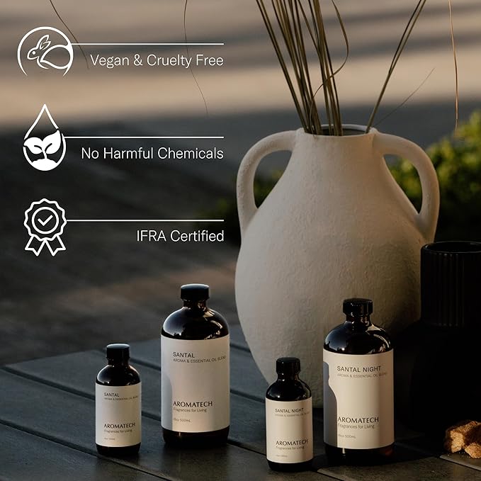 Noir Aromatech Noir Aroma Essential Oil Blend: Hotel Inspired Aromatherapy with for Ultrasonic Diffusers & Nebulizers - 0.3 fl oz, 10 mL