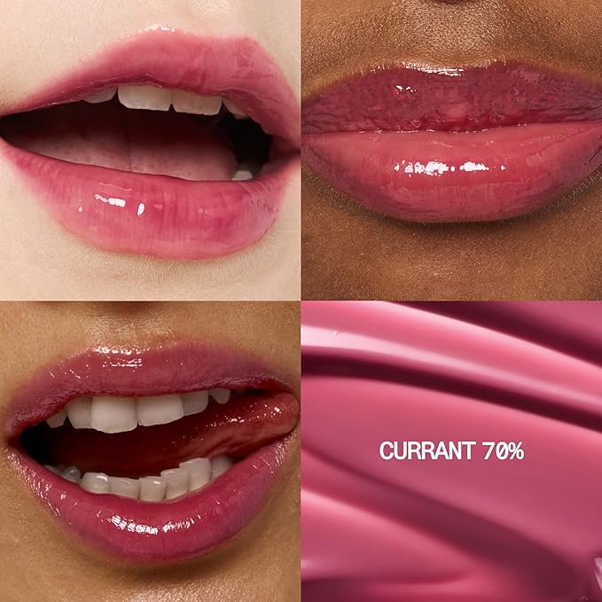 fwee 3D Voluming Gloss 70% (Rich) | Currant 70% l High Shine, Non-Sticky Lip Gloss for Makeup | Long-Lasting, Moisturizing Gel Formula | 30%, 70% Pigment Options | 5.3g