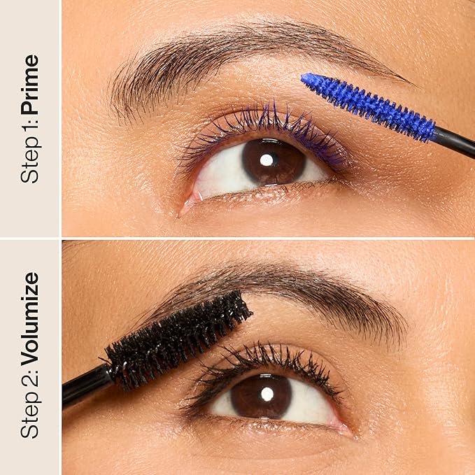 Honest Beauty 2-in-1 Extreme Volume Clean Mascara + Bold Lash Primer with Castor Oil | Maximum Volume + Curl | Vegan + Safe for Sensitive Eyes | Black, .27 fl oz