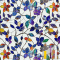 Window Privacy Film Stained Glass Window Film Frosted Window Film Window clings Non-Adhesive Reusable Decorative for Home Removable (Purple Frosted, 17.5 X 78.7 in)