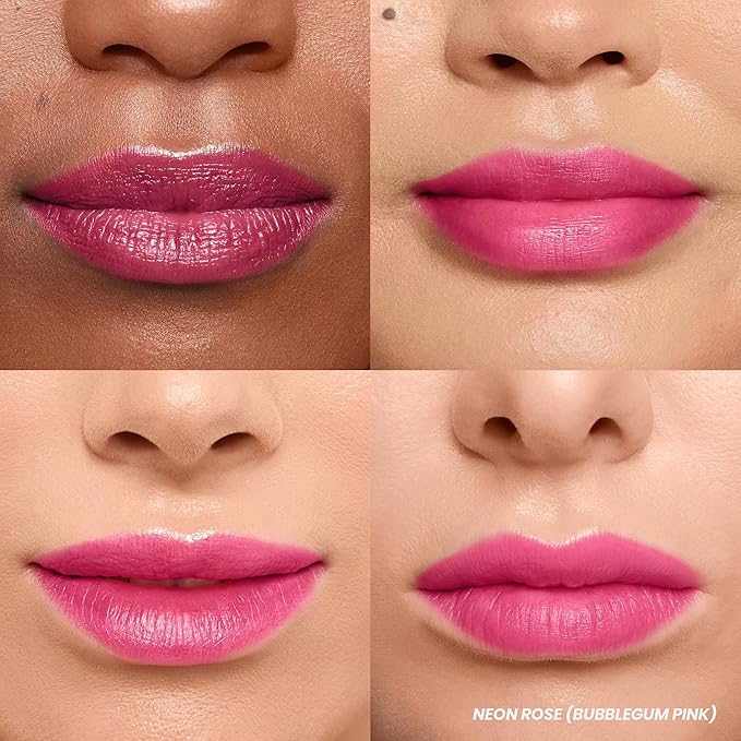 Wonderskin Wonder Blading Lip Stain Peel Off Masque, 2 Pack - Long Lasting, Waterproof & Transfer Proof Matte Pink Lip Tint Stain (Neon Rose Masque)