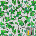 Window Privacy Film Stained Glass Window Film Frosted Window Film Window clings Non-Adhesive Reusable Decorative for Home Removable(Green Frosted, 35.4 X 78.7 in)
