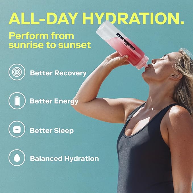 MAGNA Electrolytes Powder Drink Mix for Hydration, Energy & Focus Support with Magnesium L Threonate, Sodium, Potassium, Vitamin D, B6 & B12, Sugar Free, Lemon Lime Flavor, 28 Servings