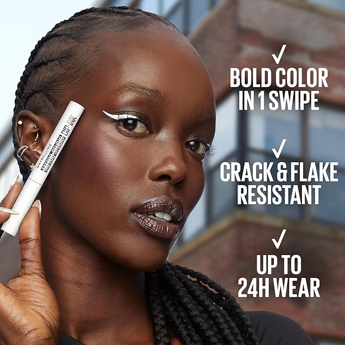 MAYBELLINE Tattoo Studio Dip-Ink Liquid Eyeliner, Waterproof Eyeliner With Up to 24 Hour Wear, Brown Expression, 1 Count