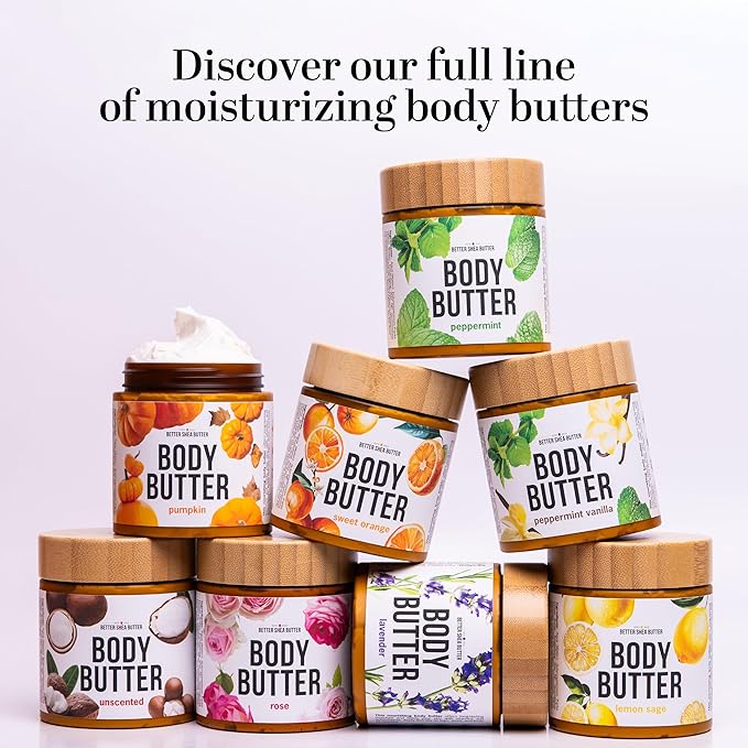 Cranberry Orange Body Butter with Raw Shea Butter and Jojoba Oil, Holiday Body Moisturizer for Dry Skin, Christmas Lotion, Limited Edition