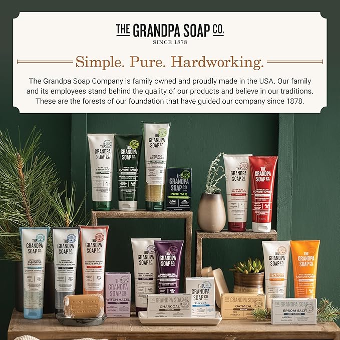 The Grandpa Soap Company Cottonseed Oil Body Wash Cottonseed + Organic Sweet Almond Oils | Clean, Vegan & Cruelty Free Formula | Nourishing Body Soap for Sensitive Skin | 9.5 Fl. Oz. Tube