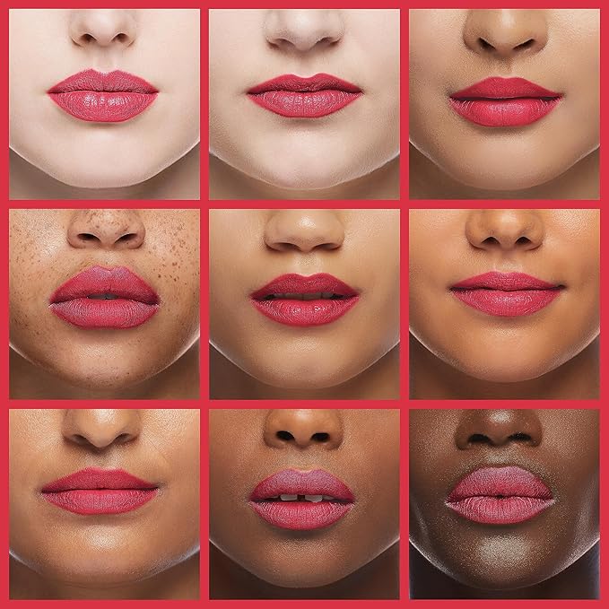 Oulac Matte Liquid Red Lipstick for Women, Long Lasting Lipstick Waterproof Lip Stain, No Transfer, Creamy High Pigmented Formula with Rose Oil, Vegan & Cruelty-Free, Light Red M08